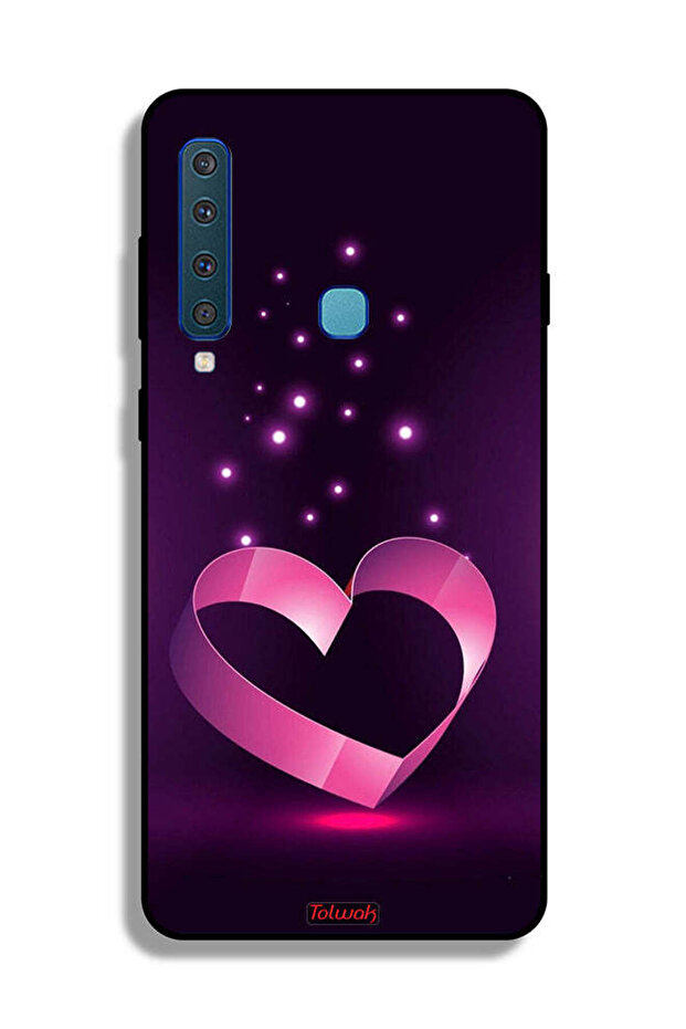 غطاء حماية لهاتف Samsung Galaxy A9 (2018) بتصميم قلب