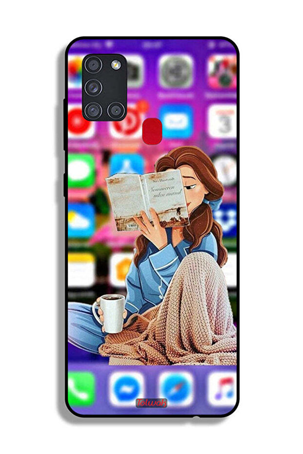 غطاء حماية لهاتف Samsung Galaxy A21s - قراءة