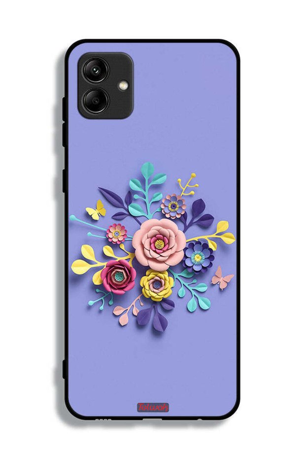 غطاء حماية لهاتف Samsung Galaxy A04e بتصميم زهور