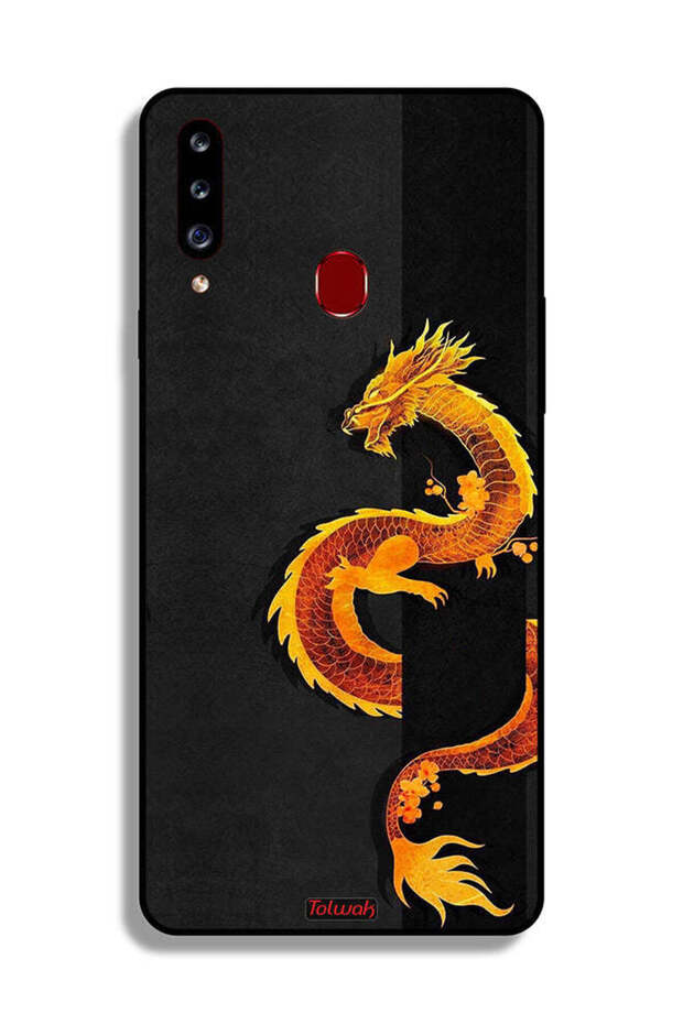 غطاء حماية لهاتف Samsung Galaxy A20s بتصميم فن التنين