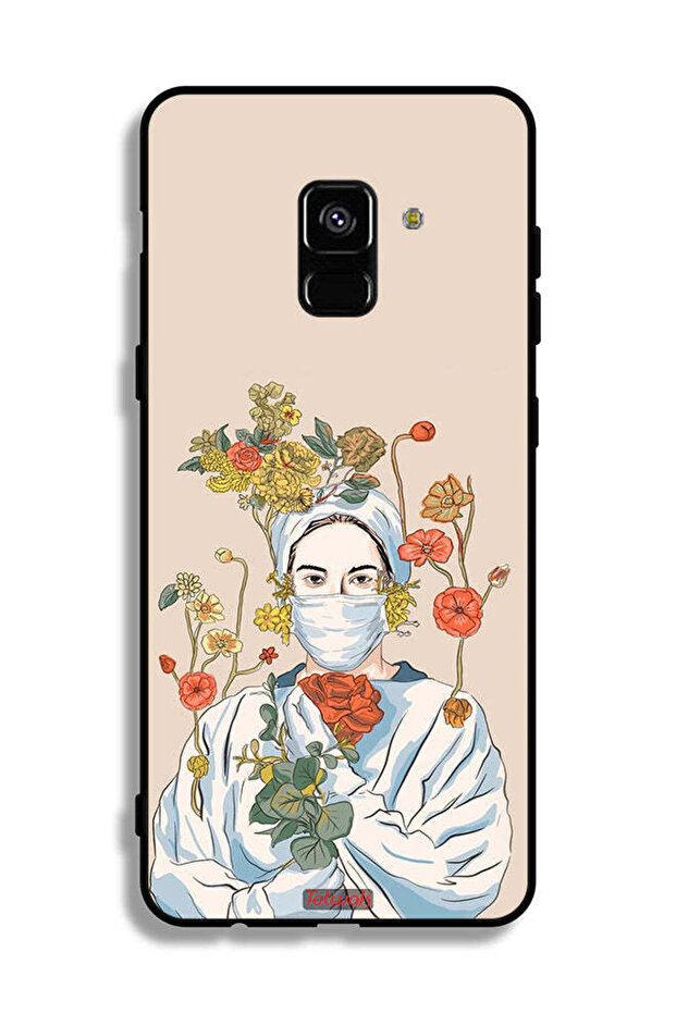 غطاء حماية لهاتف Samsung Galaxy A8 Plus (2018) بتصميم فن التمريض