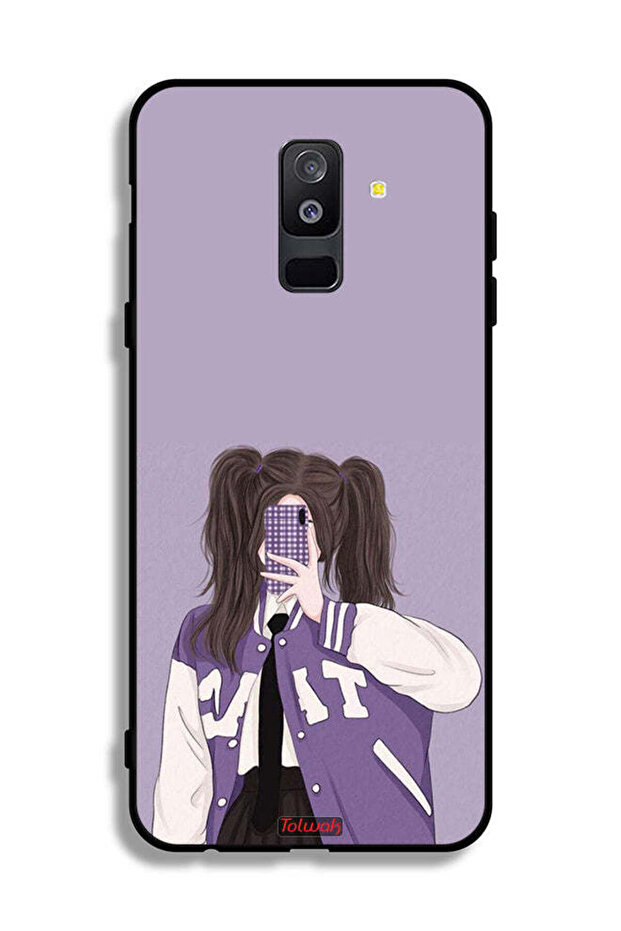 غطاء حماية لهاتف Samsung Galaxy A6 Plus (2018) لالتقاط صورة سيلفي