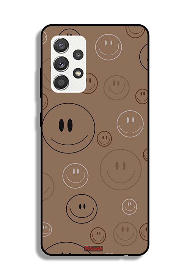 Samsung Galaxy M32 5G Protective Case Cover Smiley Faces Pattern