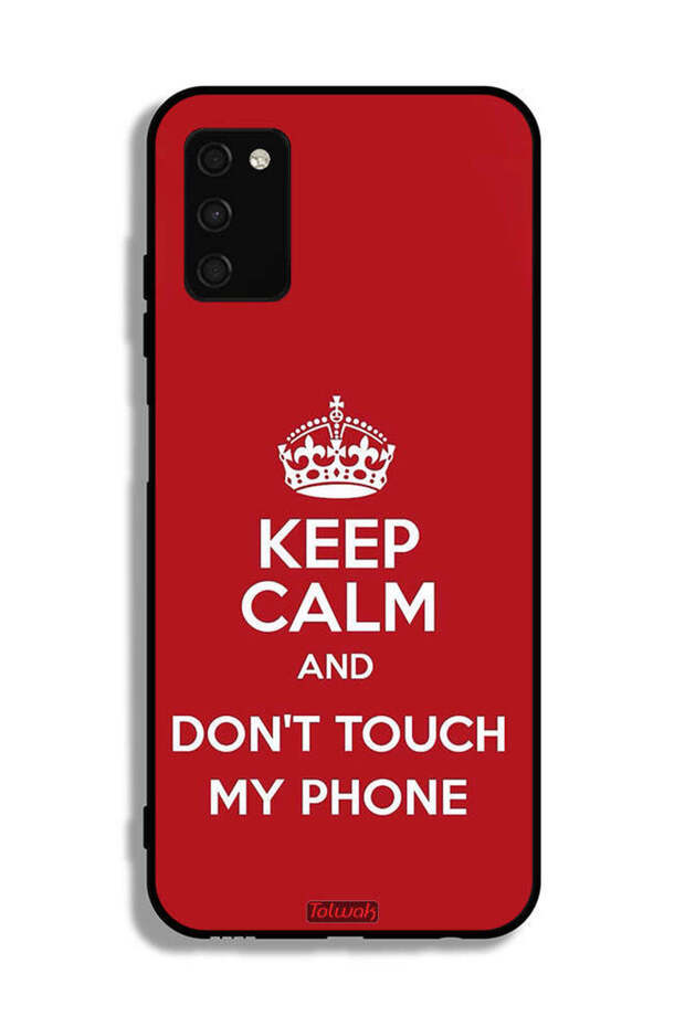 Samsung Galaxy A02s Protective Case Cover Keep Calm And Dont Touch My Phone