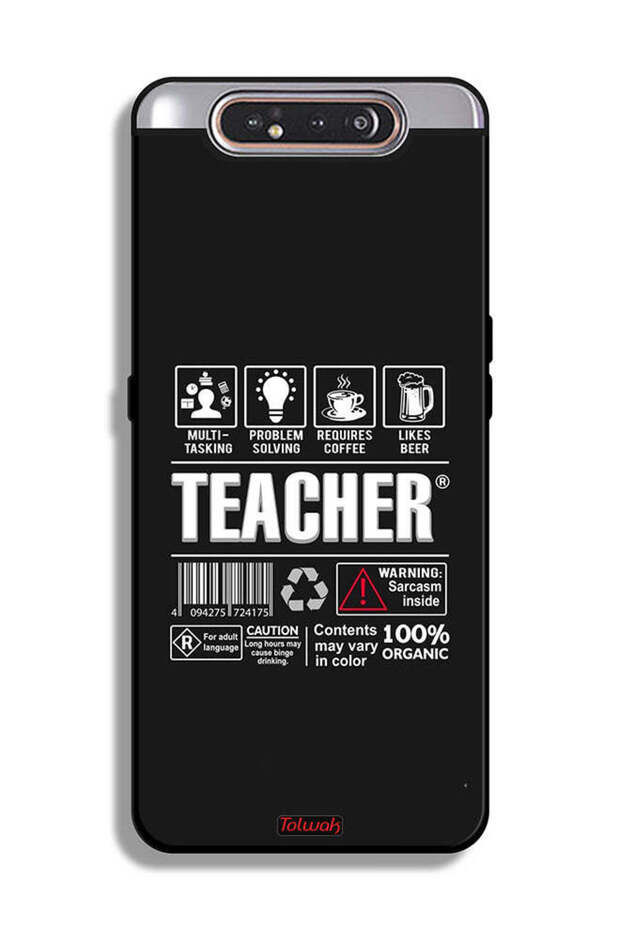 Samsung Galaxy A80 Protective Case Cover Teacher Sticker