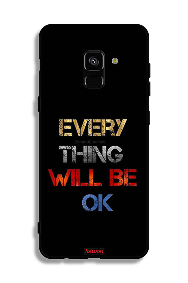 غطاء حماية لهاتف Samsung Galaxy A8 Plus (2018) كل شيء سيكون على ما يرام