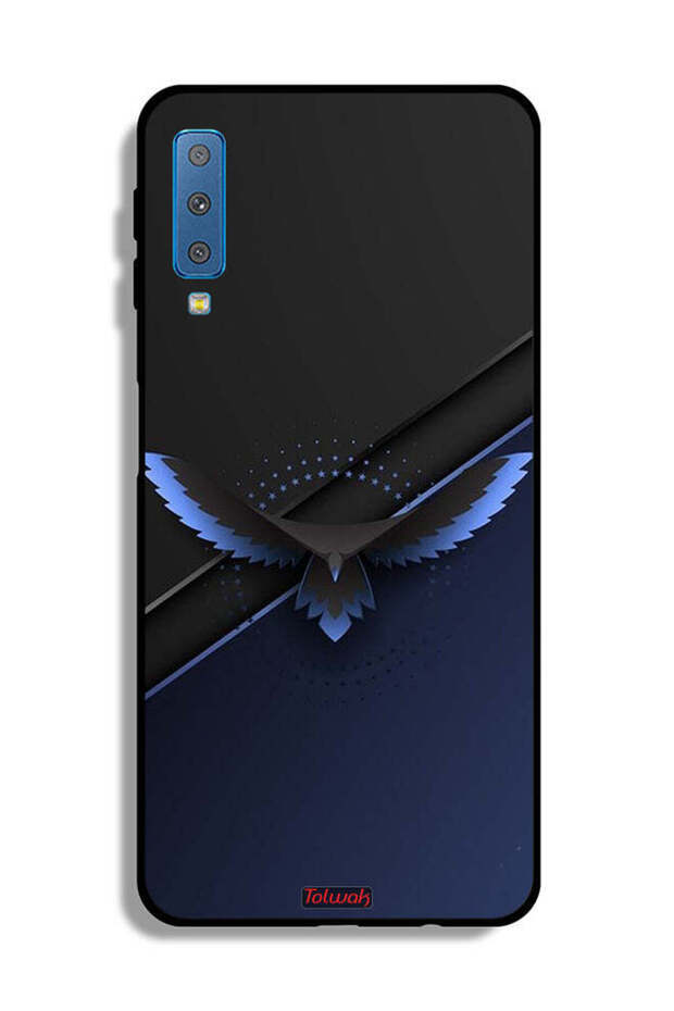 غطاء حماية لهاتف Samsung Galaxy A7 (2018) بتصميم فن تجريدي رقمي من Eagle