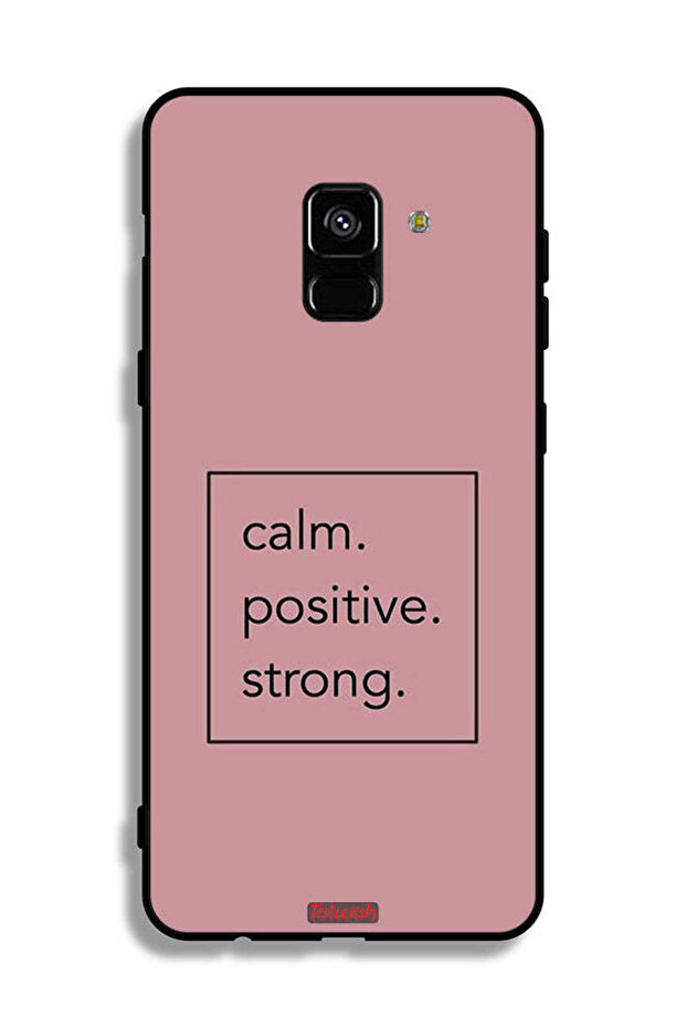 Samsung Galaxy A8 Plus (2018) Protective Case Cover Calm Positive Strong