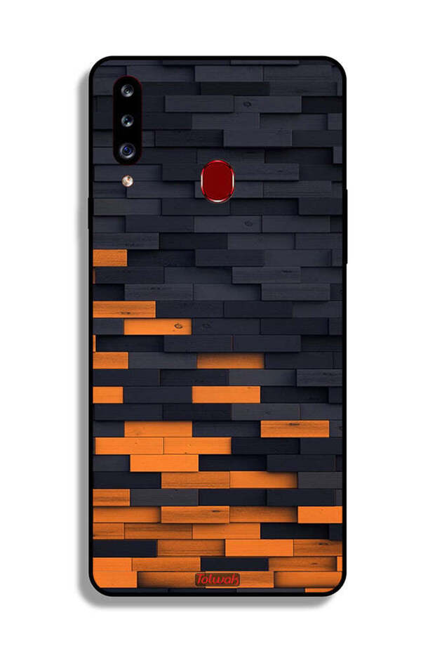 Samsung Galaxy A20s Protective Case Cover Wooden Wall