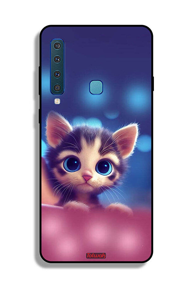 غطاء حماية لهاتف Samsung Galaxy A9 (2018) بتصميم قطة صغيرة