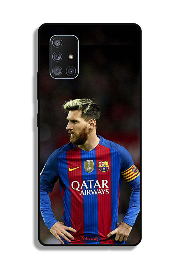 غطاء حماية لهاتف سامسونج جالاكسي A71 5G ميسي برشلونة