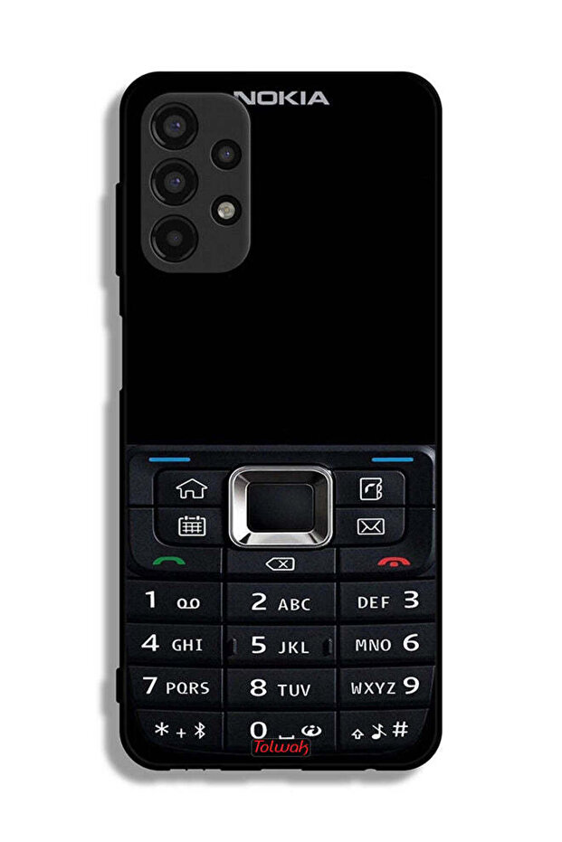 Samsung Galaxy A13 4G Protective Case Cover Old Phone Pattern