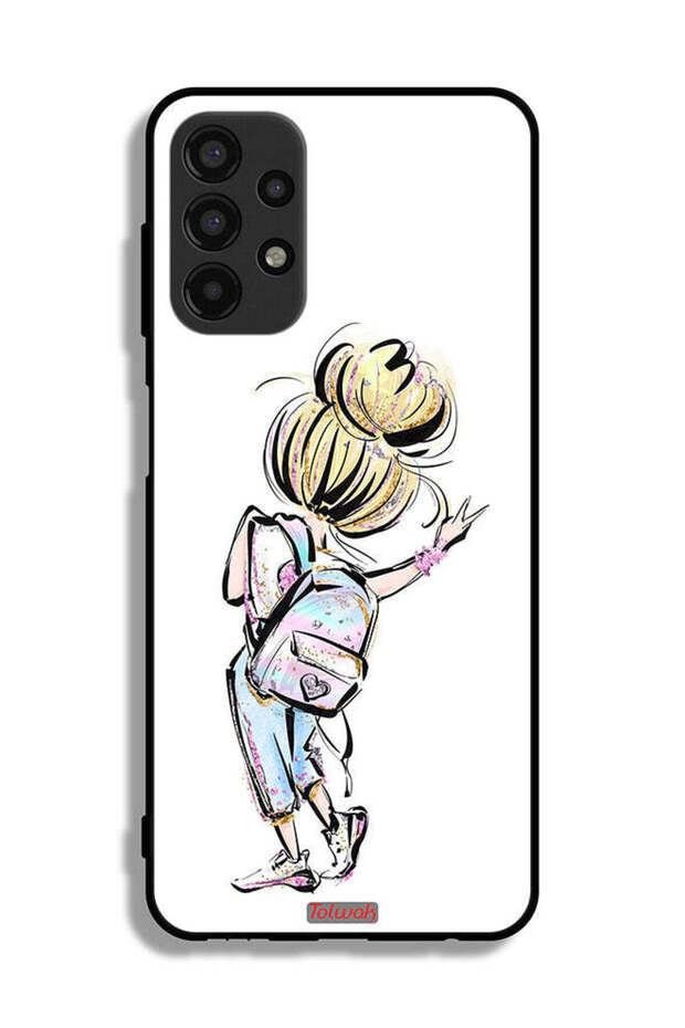 Samsung Galaxy A13 4G Protective Case Cover Back To School Girl Art