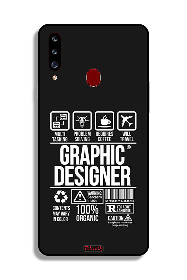 Samsung Galaxy A20s Protective Case Cover Graphic Designer Sticker