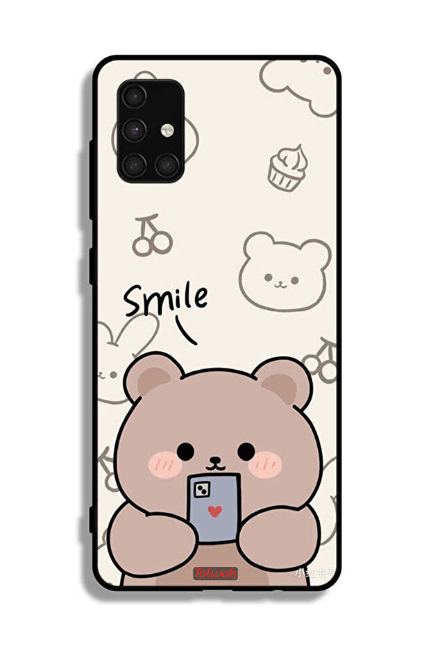 Samsung Galaxy A71 4G Protective Case Cover Smile Bear Art