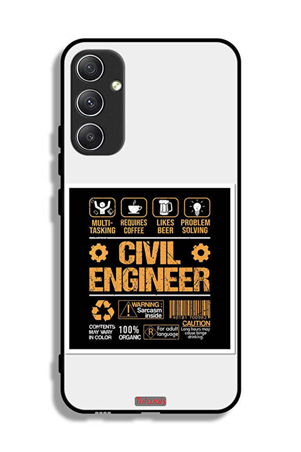 Samsung Galaxy A34 5G Protective Case Cover Civil Engineer Sticker