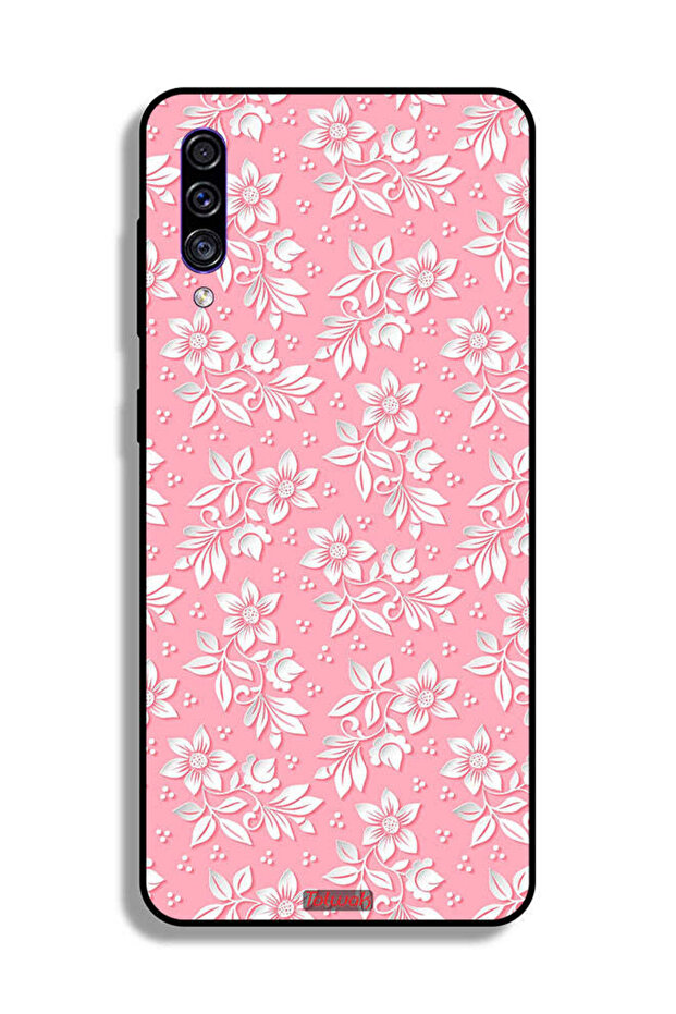 Samsung Galaxy A50s Protective Case Cover Flowers Background Pattern