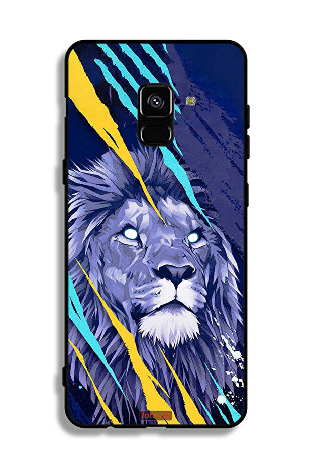 غطاء حماية لهاتف Samsung Galaxy A8 Plus (2018) بتصميم الأسد الملك