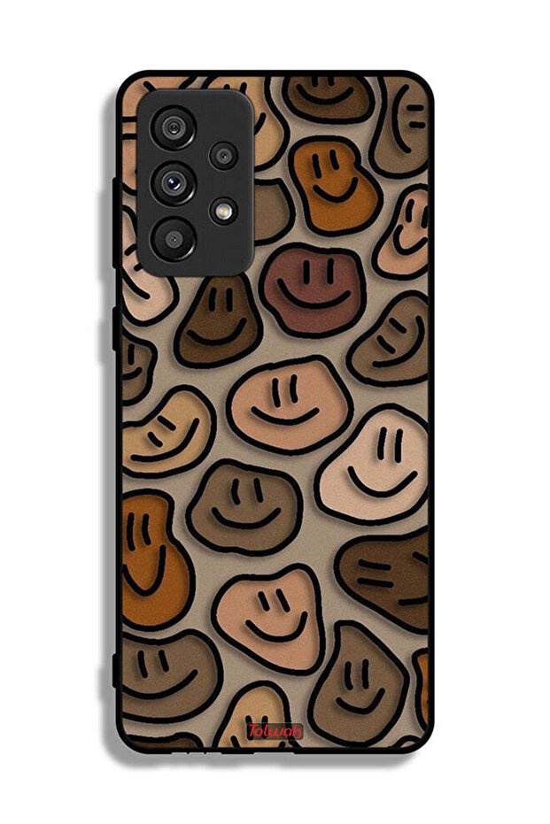 Samsung Galaxy A73 5G Protective Case Cover Smiley Faces Art