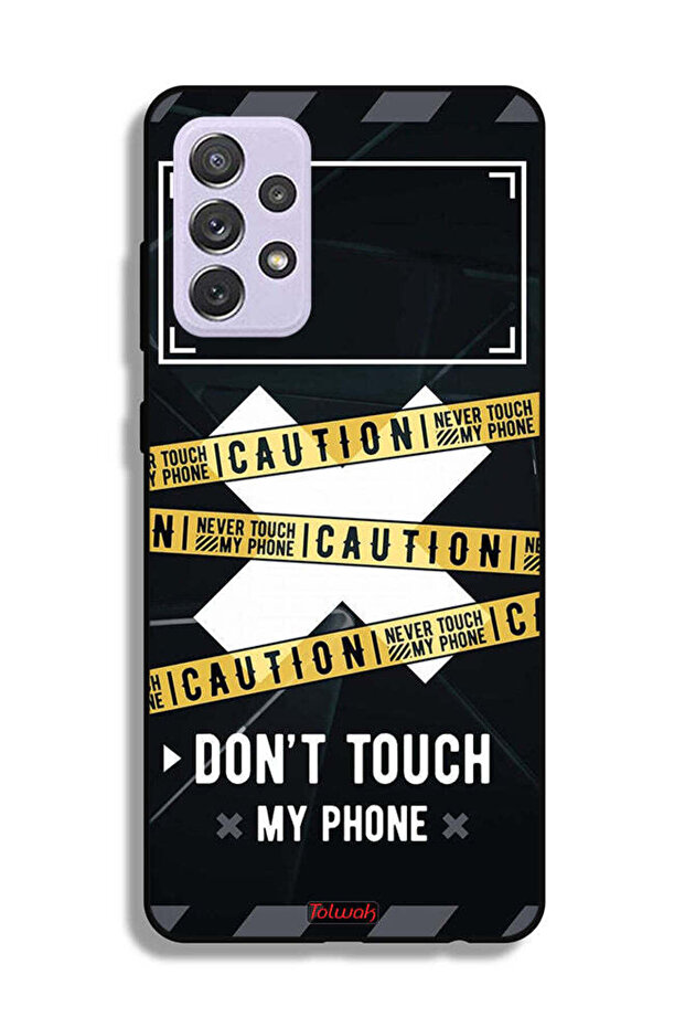 Samsung Galaxy A72 5G Protective Case Cover Caution Never Touch My Phone
