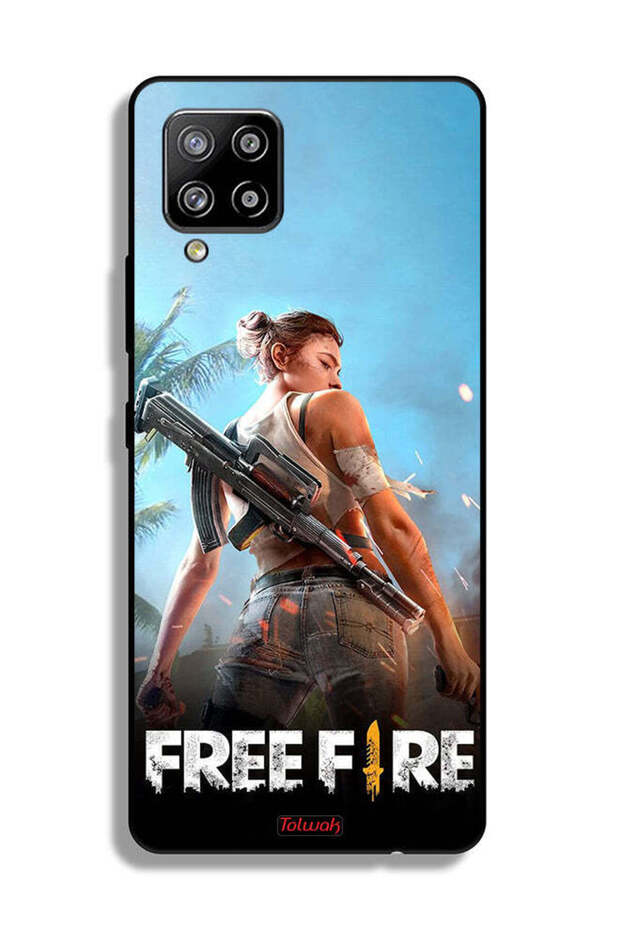 غطاء حماية لهاتف Samsung Galaxy A42 5G بتصميم فري فاير