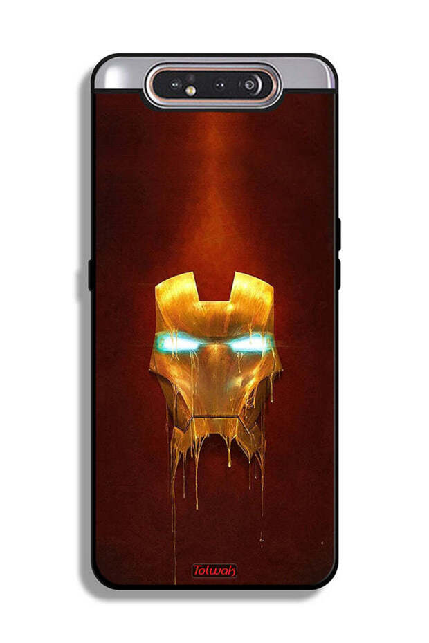 غطاء حماية لهاتف سامسونج جالكسي A80 من Iron Man Marvel Comics