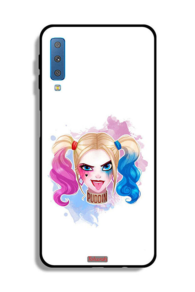 غطاء حماية لهاتف Samsung Galaxy A7 (2018) برسومات هارلي كوين