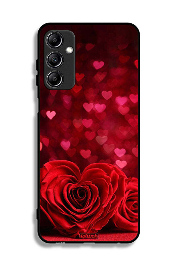 Samsung Galaxy A14 5G Protective Case Cover Heart Flowers Abstract Art