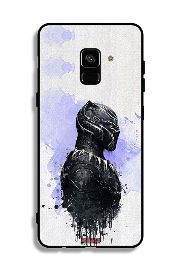 غطاء حماية لهاتف Samsung Galaxy A8 Plus (2018) بتصميم النمر الأسود