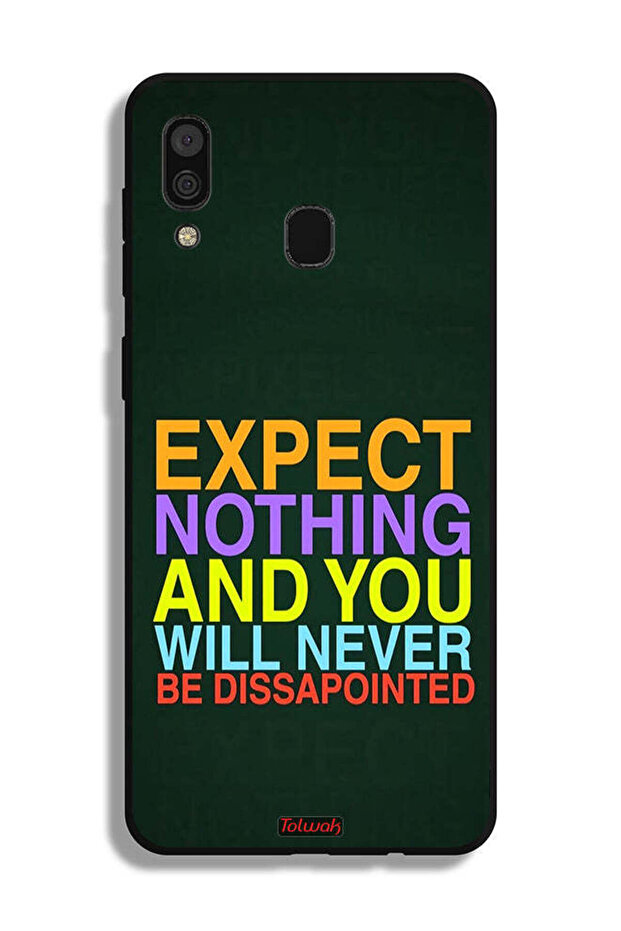 غطاء حماية لهاتف Samsung Galaxy A20 لا تتوقع شيئًا ولن تشعر بخيبة الأمل أبدًا