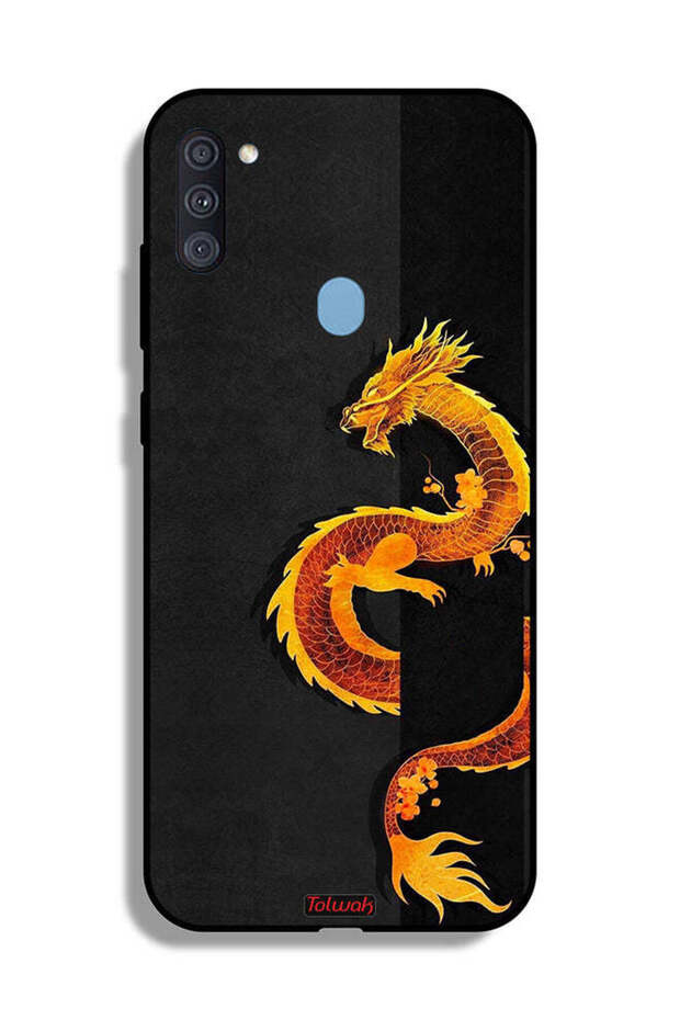 غطاء حماية لهاتف Samsung Galaxy A11 بتصميم فن التنين