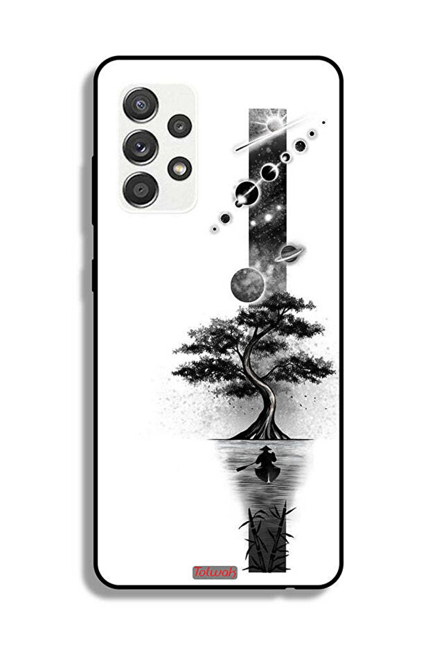 غطاء حماية لهاتف Samsung Galaxy A32 5G بتصميم فن الأرض والفضاء