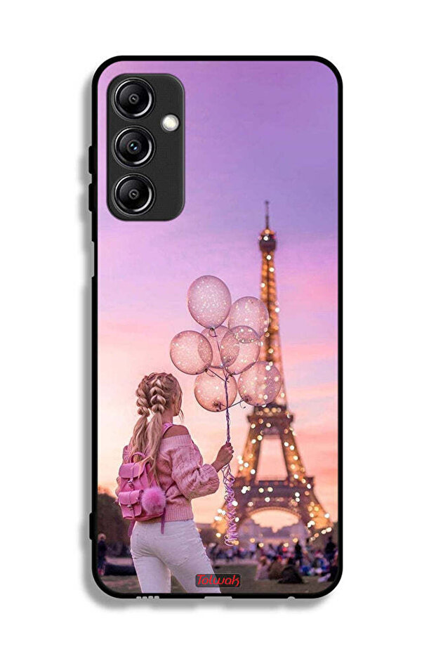 Samsung Galaxy A24 4G Protective Case Cover Girl Holding Balloons