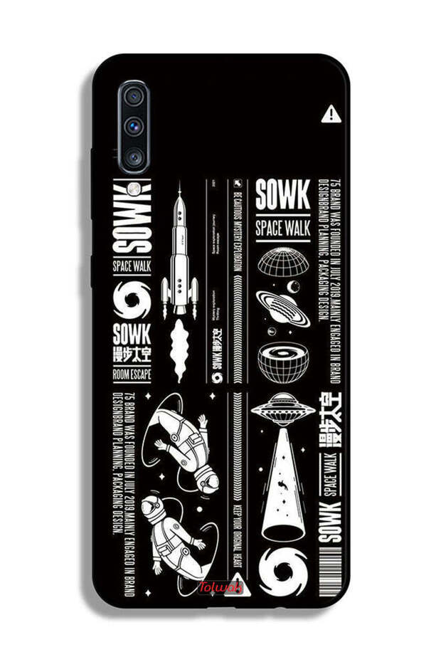 غطاء حماية لهاتف Samsung Galaxy A70 ملصق Sowk Space Walk