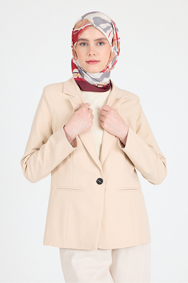 Burgundy leaf pattern scarf 3004 - 2