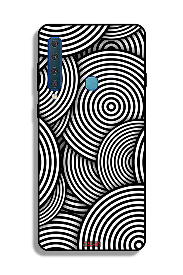 غطاء حماية لهاتف Samsung Galaxy A9 (2018) بنمط دوائر وهمية