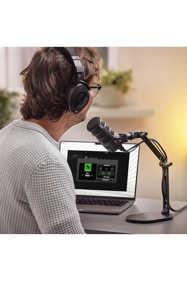 PodMic USB: Beyaz | Yeni Nesil Analog / USB Dinamik Podcast Mikrofonu - 4