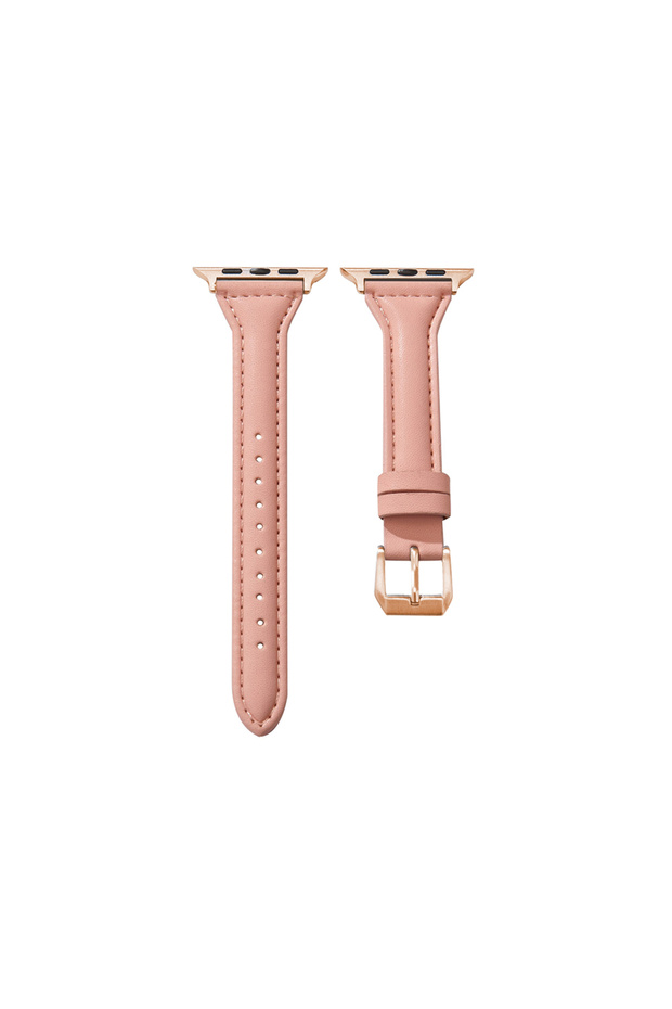 Apple Watch 41mm / 40mm / 38mm | Slim Leather Bands |Pink