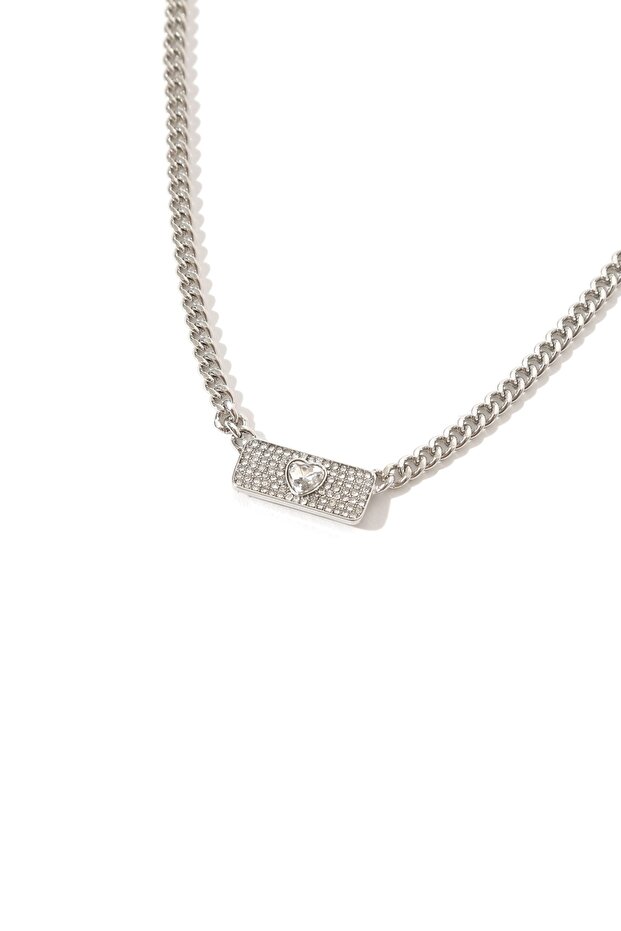 Kalp Taşlı Kolye - 2