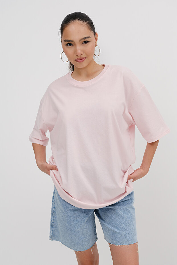 Bisiklet Yaka Basic T-shirt P10111-D7 - 3
