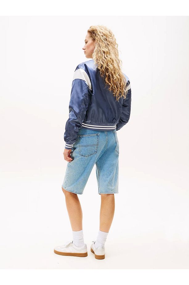TJW SCRIPT VARSITY JACKET Kadın Mavi Ceket DW0DW20960PO6 - 2