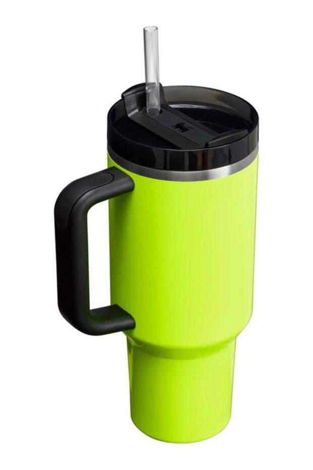 Quencher Pipetli Termos 1,18 Lt Neon Sarı - 2