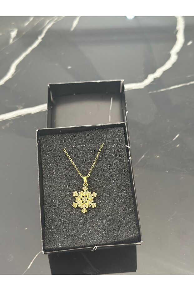 Snowflake Steel Necklace