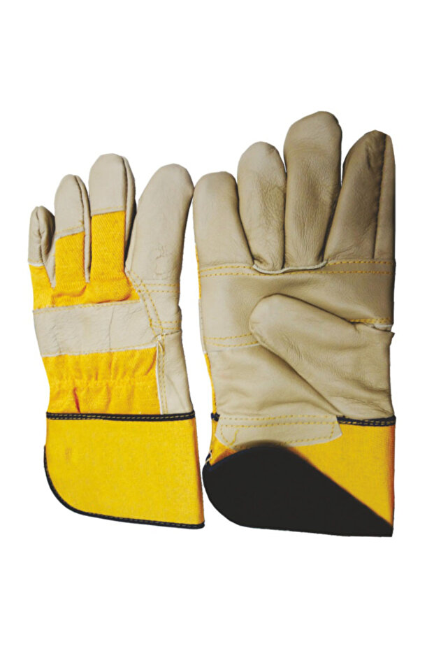 Fur-lined leather gloves - 1