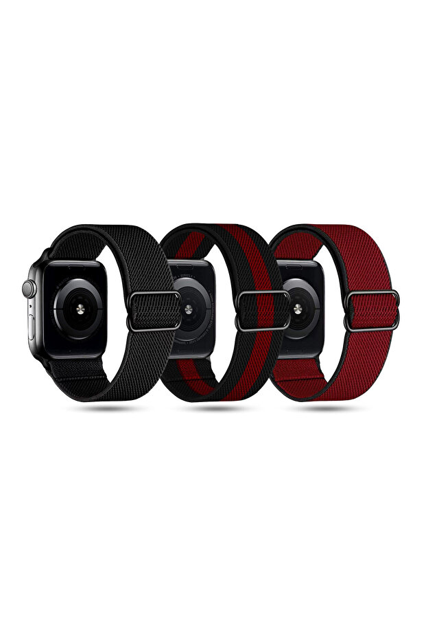 Pack 3 Stretchy Solo Loop Bands For Apple Watch Band 38mm 40mm 41mm