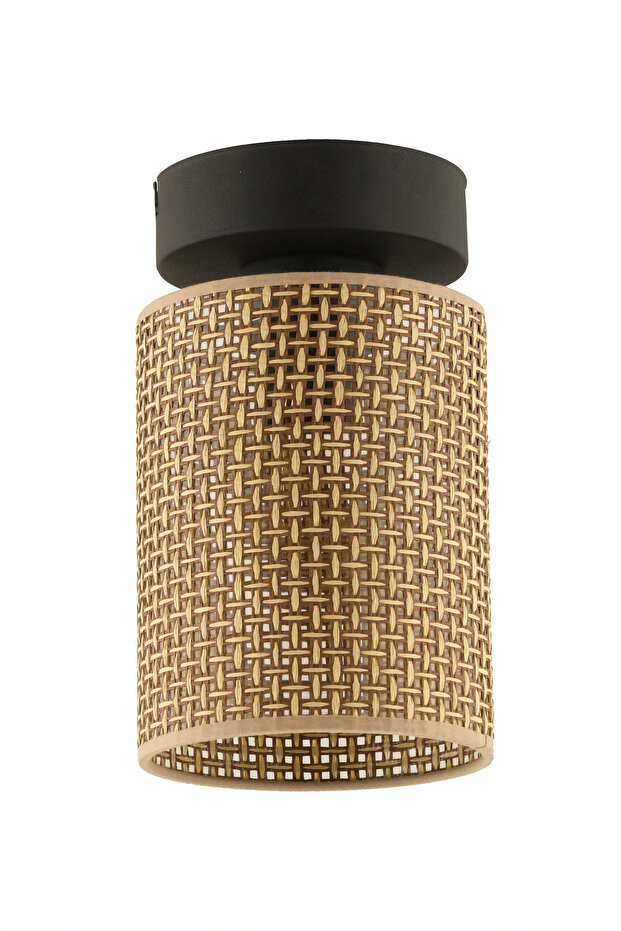 Nisa Luce Zenno Hasır Plafonyer avize-kahve - 4