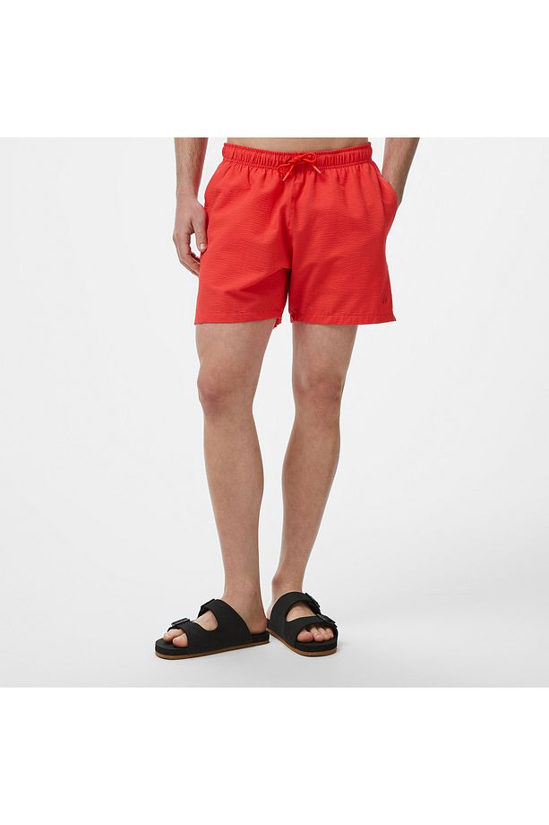 Erkek Kırmızı Regular Fit Deniz Şortu - 3