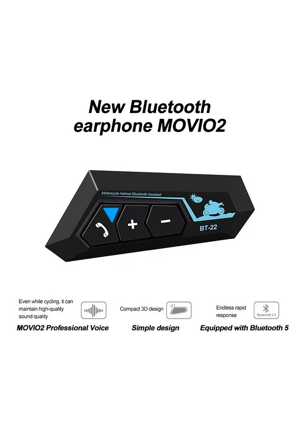 BT22 Intercom Bluetooth Kask Kulaklık – Motor Kurye ve Sürücüler İçin, Su Geçirmez, Gürültü Önleyici - 9