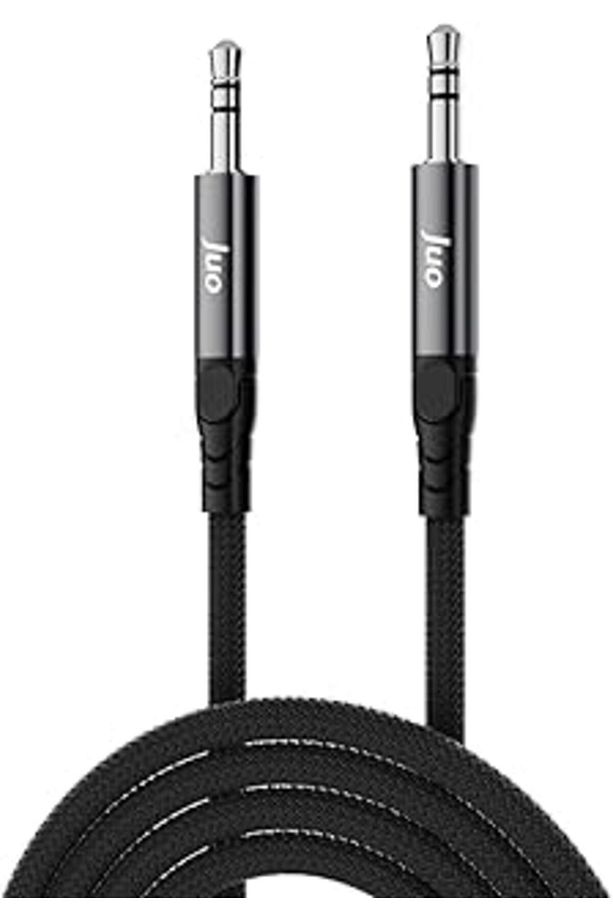 Juo Stereo 3.5Mm Trs Jack Örgülü Aux Ses Kablosu 2 Metre - 1