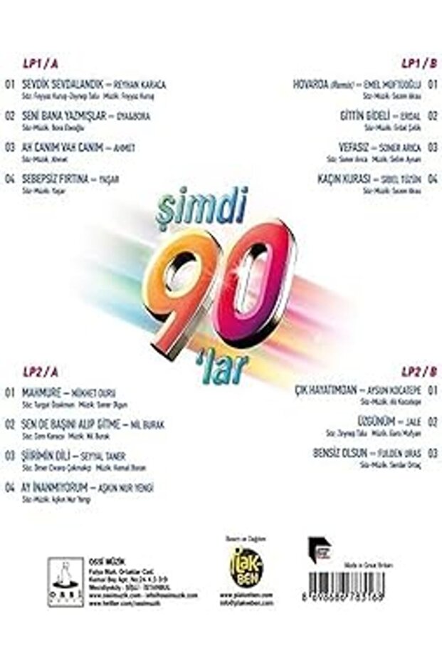 Osso Şimdi 90'lar - Çeşitli Sanatçılar (2 Plak)